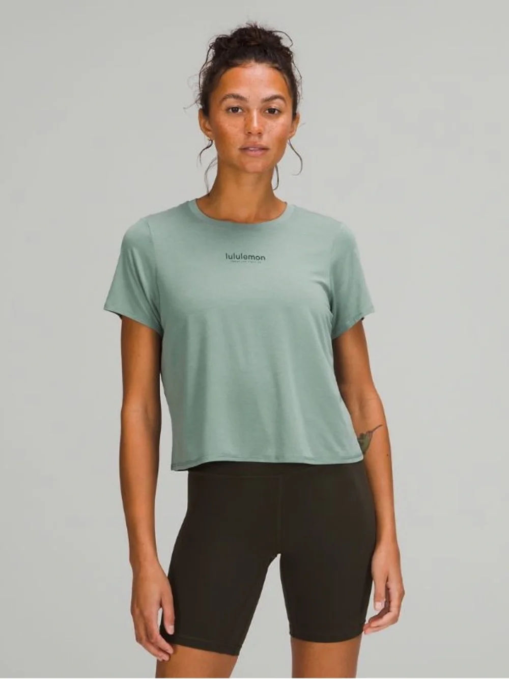 lululemon Action Always Short Sleeve Tee Shirt *Graphic TIDT Tidewater Teal 12